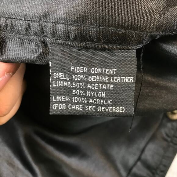 Vintage Leather Motorcycle Vest Mens Eagle USA Flag Patch Logo Small - Picture 8 of 10